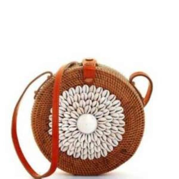 Handbags - Straw Bag Boho Circle Crossbody Purse Rattan Hand